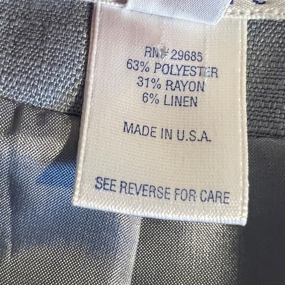 NWT Pendleton Baby Blue Vintage 90s Blazer / Suit Jacket Size 12 - Picture 4 of 6